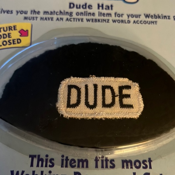 Webkinz Clothing Black Beanie Cap Dude Brand New by Ganz - Picture 3 of 4